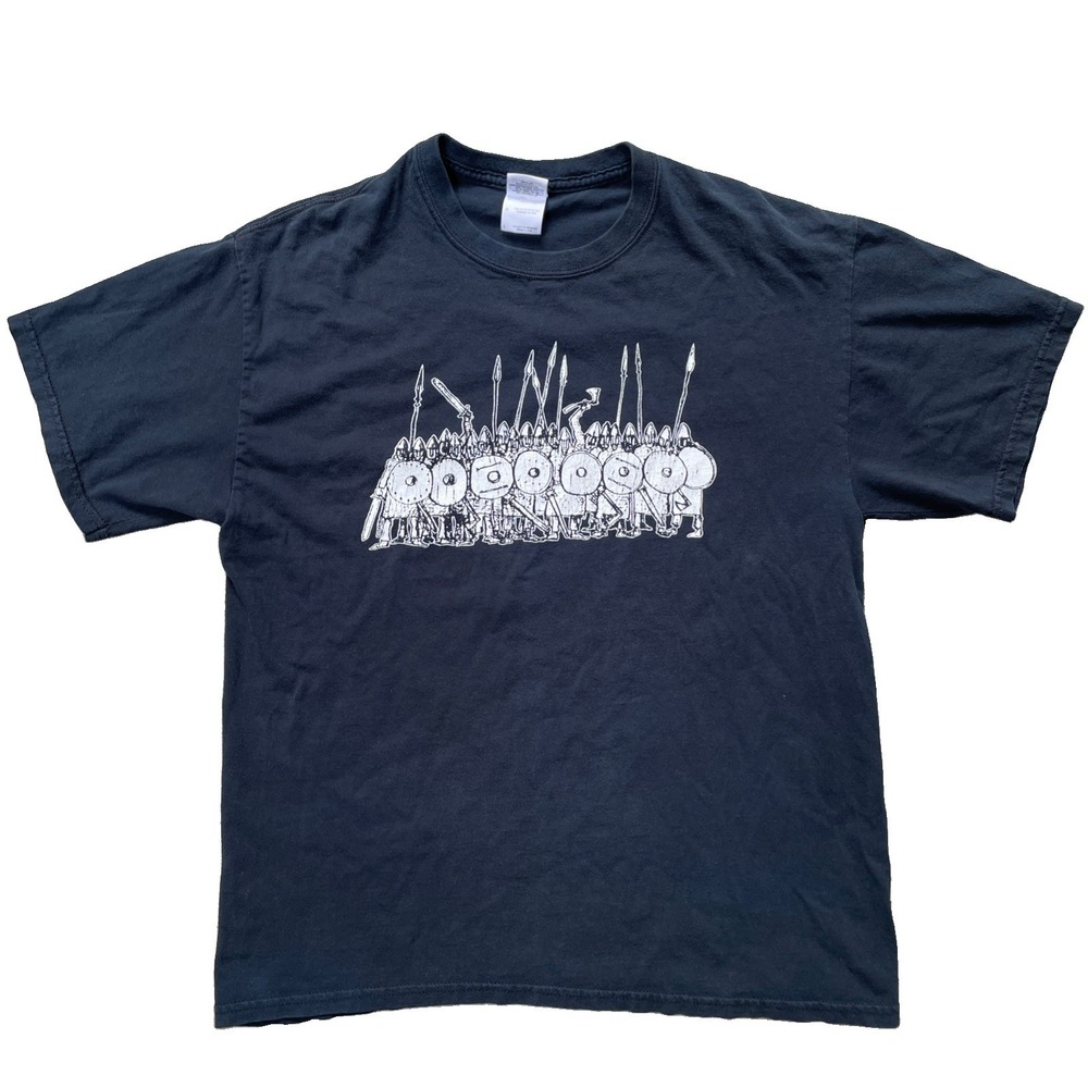 Viking World Tour T-Shirt Men's Large Black Gildan Ultra Cotton Viking Graphic